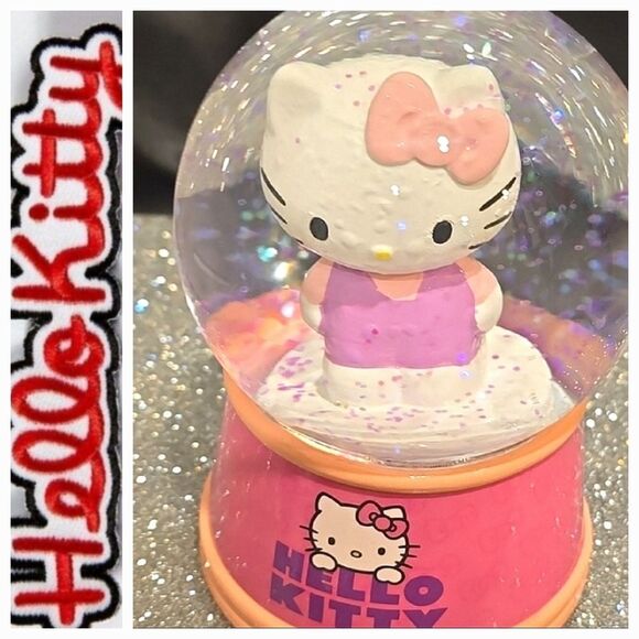 Hello Kitty By Sanrio Pink Glitter Snow Globe - Picture 2 of 8